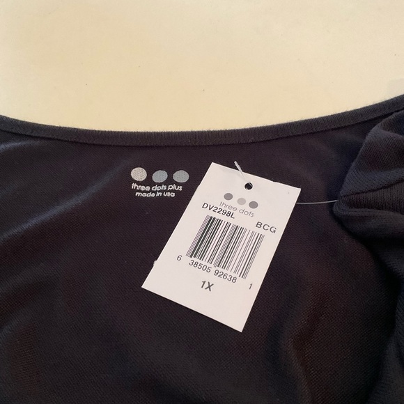 NWT Womens Three Dots Plus tunic shirt - Picture 8 of 8